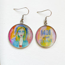 Charger l'image dans la galerie, Boucles d’oreilles « Moi c’est TOUT »