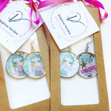 Charger l'image dans la galerie, Boucles d'oreilles "JE SUIS UNIQUE"