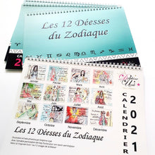 Charger l'image dans la galerie, Calendrier d’artiste 2021 : les 12 déesses du zodiaque