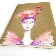 Charger l'image dans la galerie, Carnet d'écriture ou de dessin Flamingo