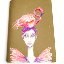 Charger l'image dans la galerie, Carnet d'écriture ou de dessin Flamingo