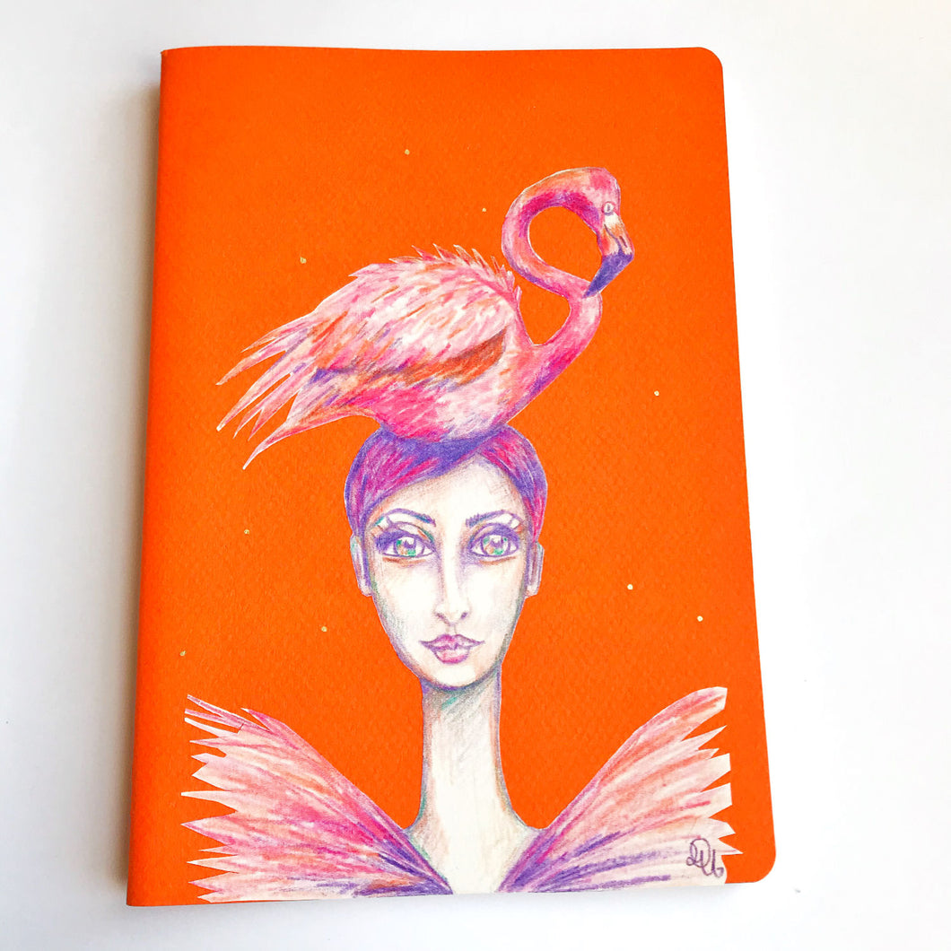 Carnet d'écriture ou de dessin Flamingo